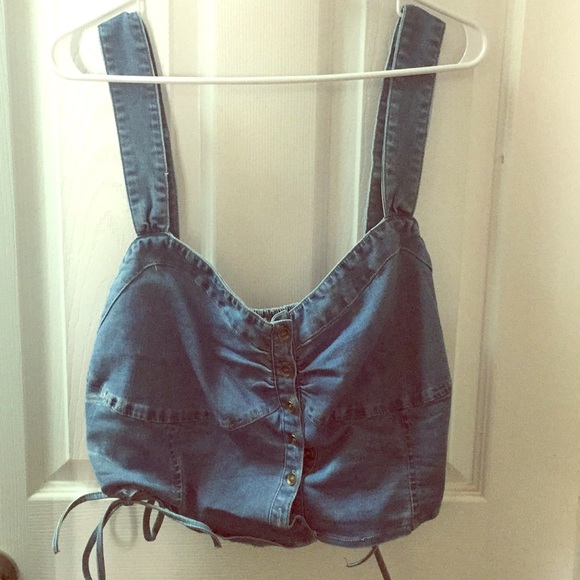 Jean crop top price firm - Picture 1 of 2